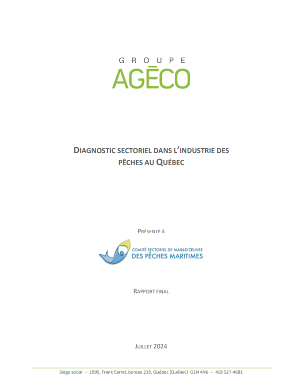 Diagnostic sectoriel dans l'industrie des pêches au Québec 2024